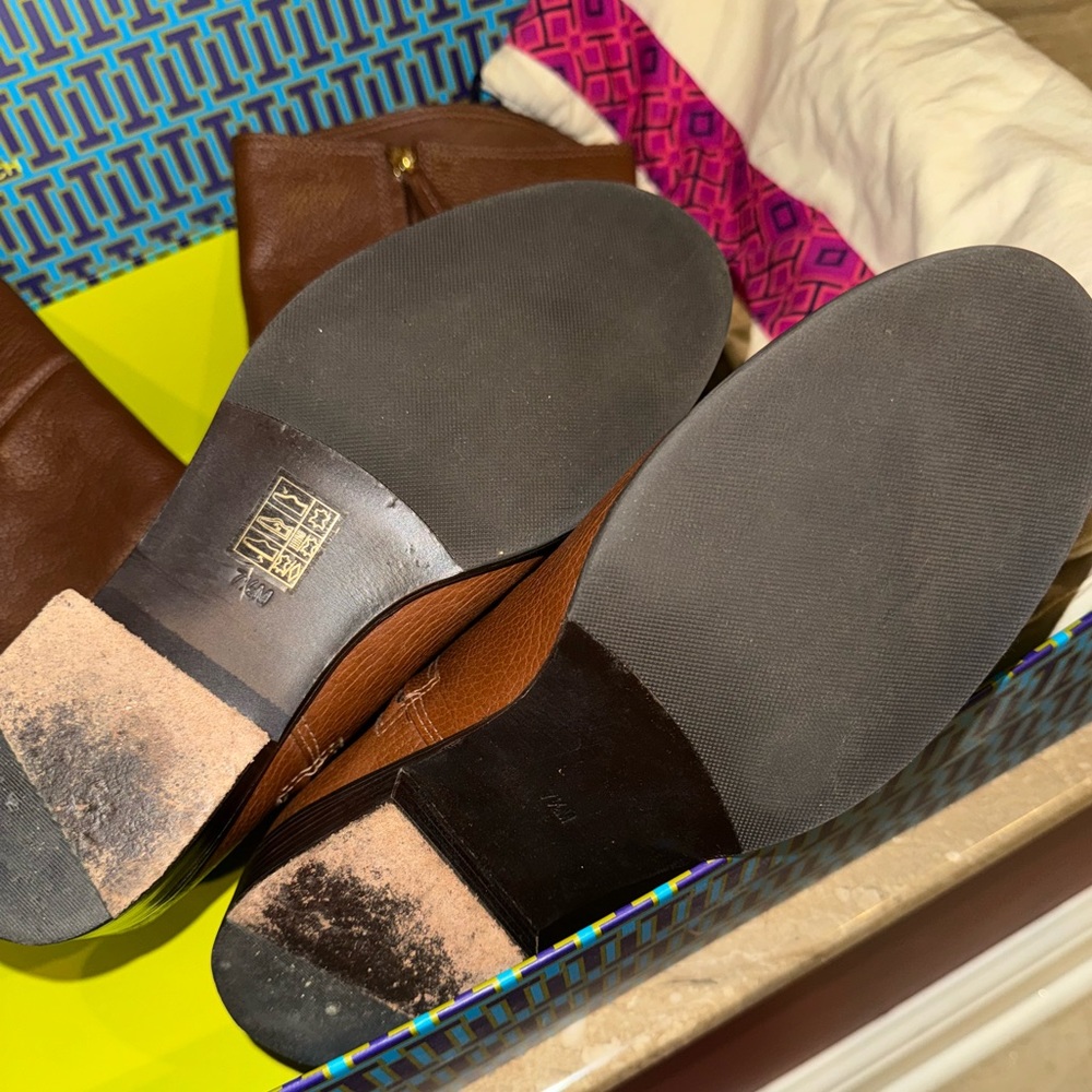 Tory Burch Leather Riding Boots - Picture 4 of 6